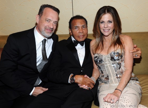 Tom Hanks、Muhammad Ali和Rita Wilson