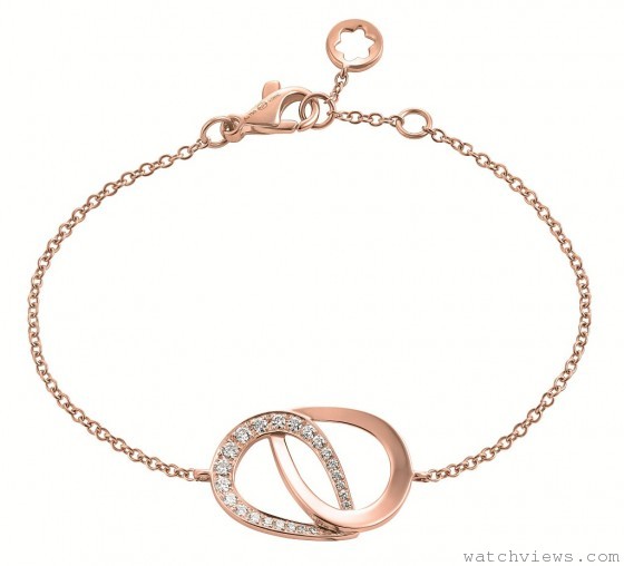 (隋棠佩戴款)108002 摩納哥葛莉絲王妃系列高級珠寶編織花瓣玫瑰金鑲鑽手鍊 NT$ 103,000