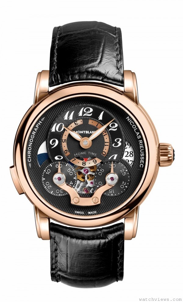 萬寶龍Nicolas Rieussec系列雙時區鏤空計時腕錶，NT$980,000