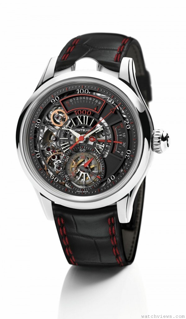 萬寶龍TimeWriter II雙振頻1,000計時腕錶，NT$998萬元