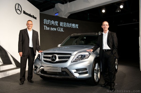 台灣Mercedes-Benz總裁司柏瀚與轎車行銷業務處副總裁司達恆共同推出魅力十足的The new GLK