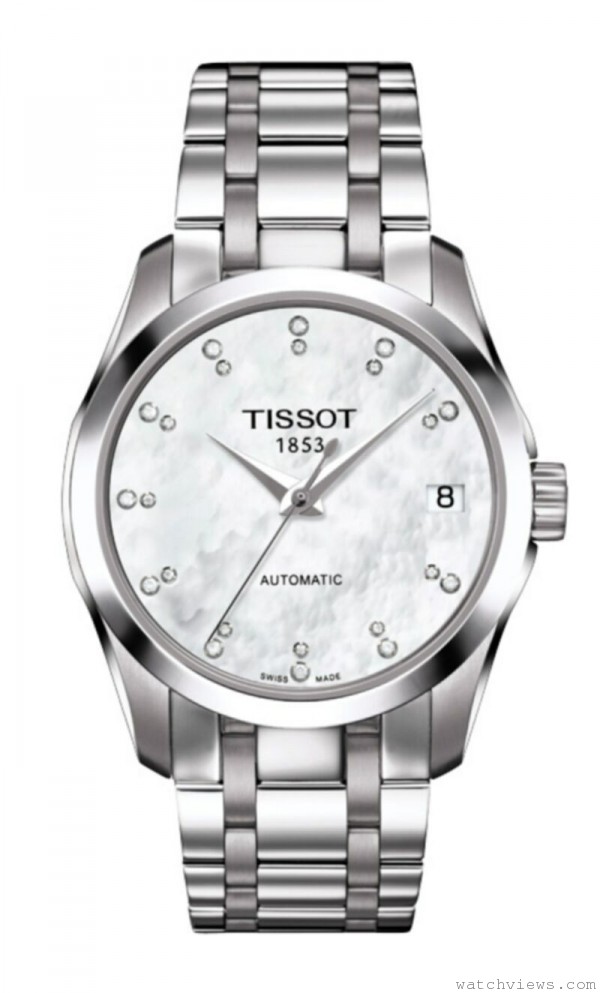 TISSOT Couturier建構師系列自動女裝腕錶，建議售價NT$33,800