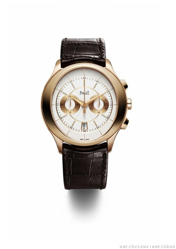 Piaget Gouverneur玫瑰金自動計時碼錶，NTD1,158,000
