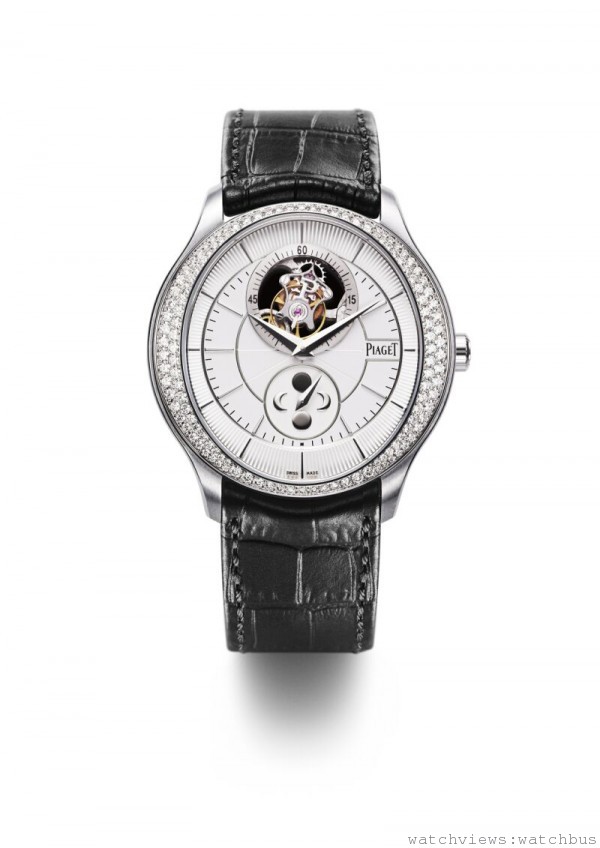 Piaget Gouverneur白金鑲鑽陀飛輪腕錶，NTD5,833,000