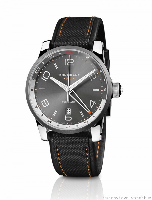 萬寶龍TimeWalker系列航海家UTC腕錶，約NT$130,000