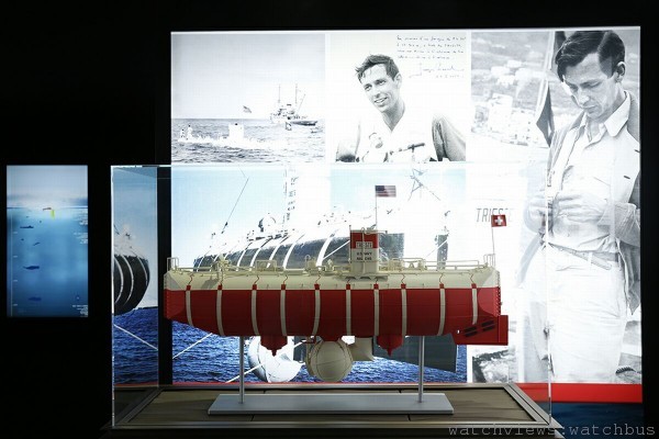 此次展覽展示有里雅斯特號潛水艇模型。