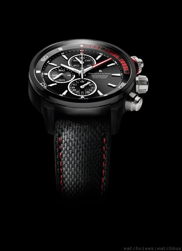 黑色版奔濤系列Pontos S Extreme計時碼錶之設計者是艾美錶品牌代言人—Henrik Fisker。