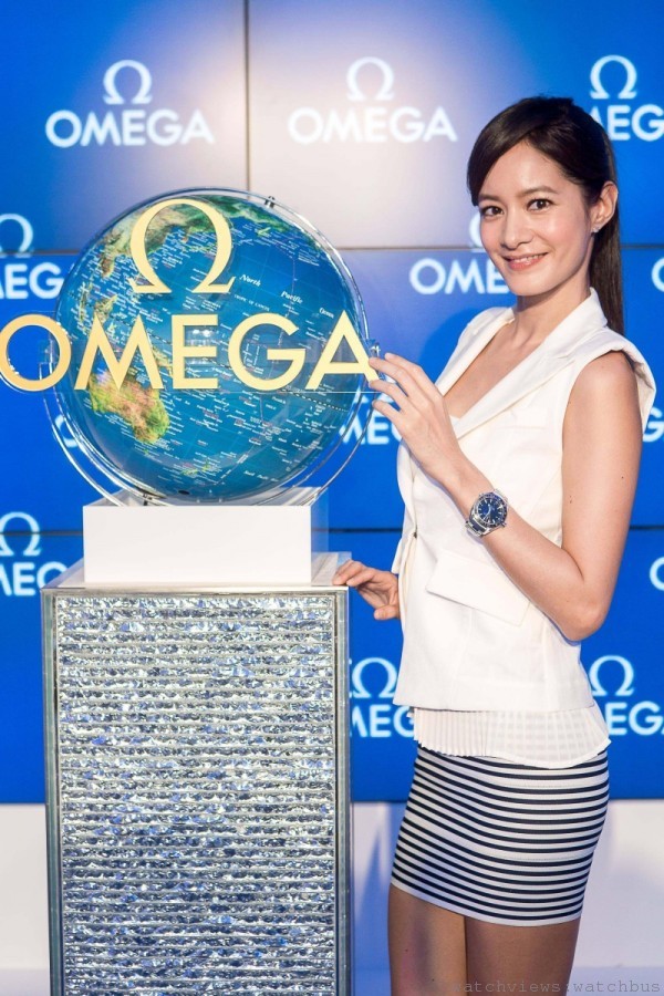  Janet執行OMEGA新錶上市暨海洋保育啟動儀式。