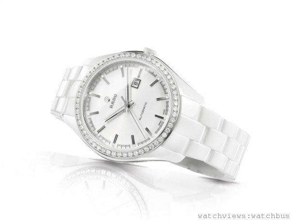 (雷達表名品店獨賣）雷達表皓星系列(HyperChrome)白漾高科技陶瓷自動鑽錶 建議售價 NTD 351,400。