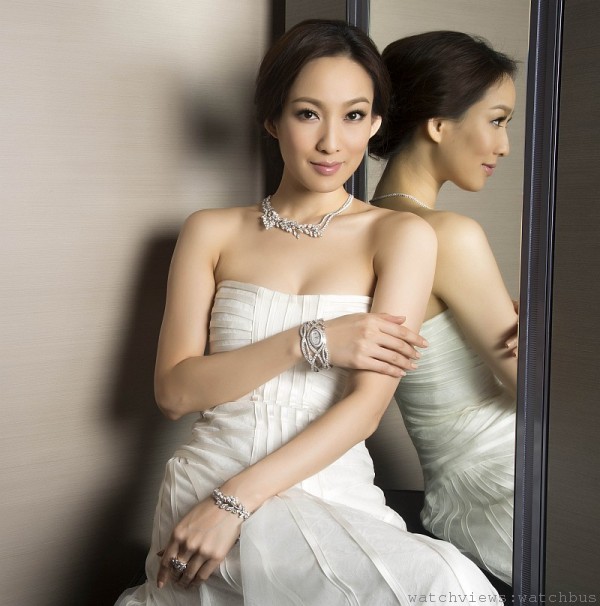 名模李曉涵佩戴Limelight頂級珠寶，展現優雅氣質。