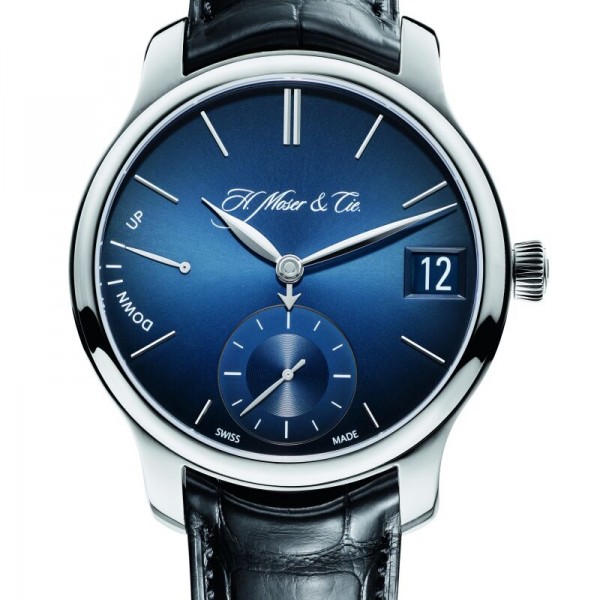 Perpetaul One腕錶，鈀金錶殼，藍色煙森色面盤款式。