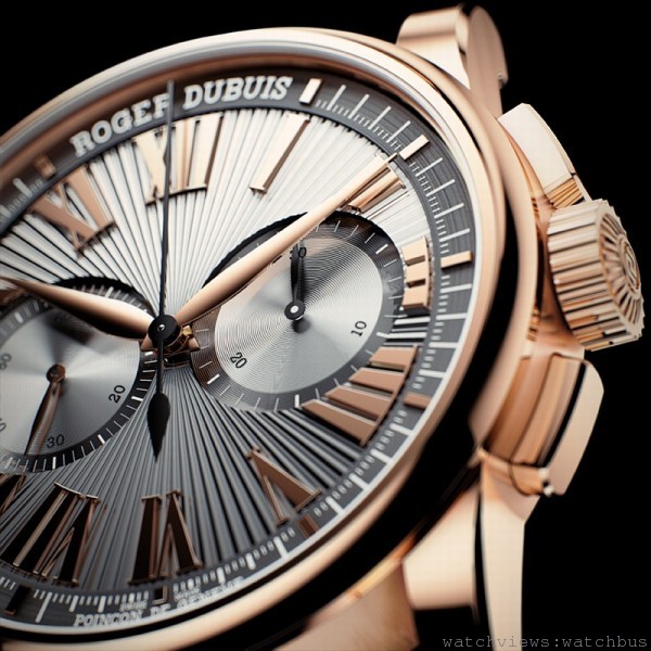 Hommage Chronograph in pink gold 3