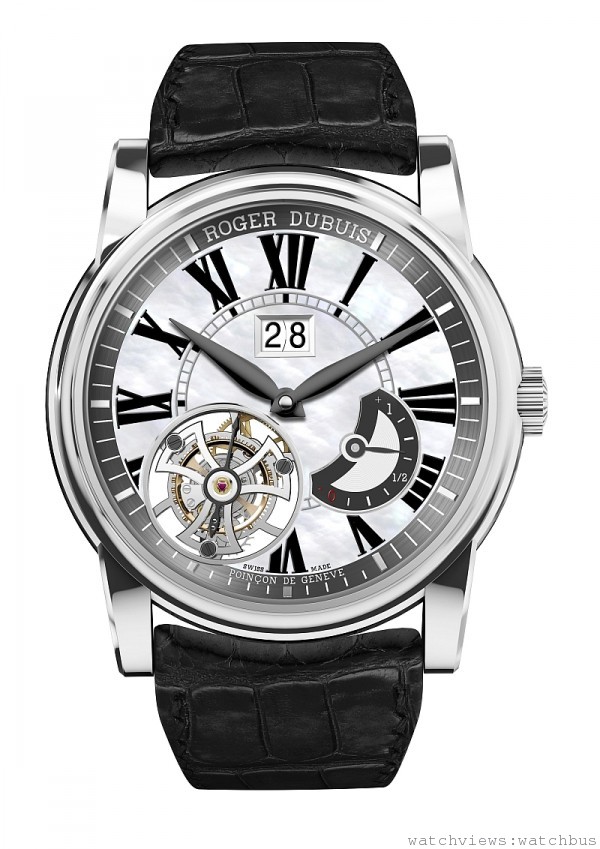 Hommage飛行陀飛輪大日曆腕錶，建議售價： NT$ 5,765,000。