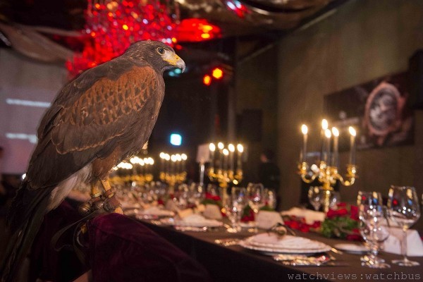 晚宴現場的老鷹代表著Roger Dubuis 對日內瓦印記的堅持。