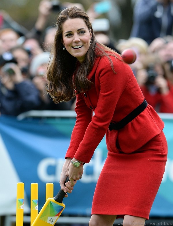 The Duke and Duchess of Cambridge take part in a Cricket World Cup event