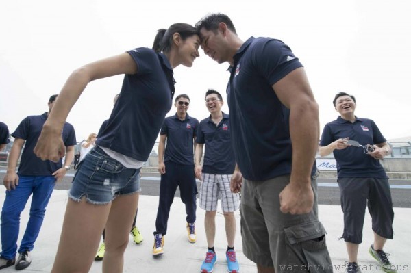 Macan Challenge台灣代表隊在五月九日第一階段的三項競賽均大獲全勝，成為其他國家代表隊積極攻陷的目標。(圖右為新加坡明星隊長Dominic Lau)