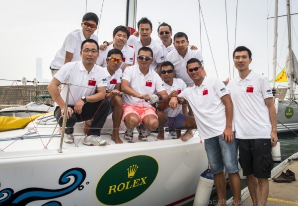 今年參賽的Seawolf 帆船隊組員合影，這是「勞力士中國海帆船賽」有史以來第一支完全由中國籍船員組成的參賽隊伍。