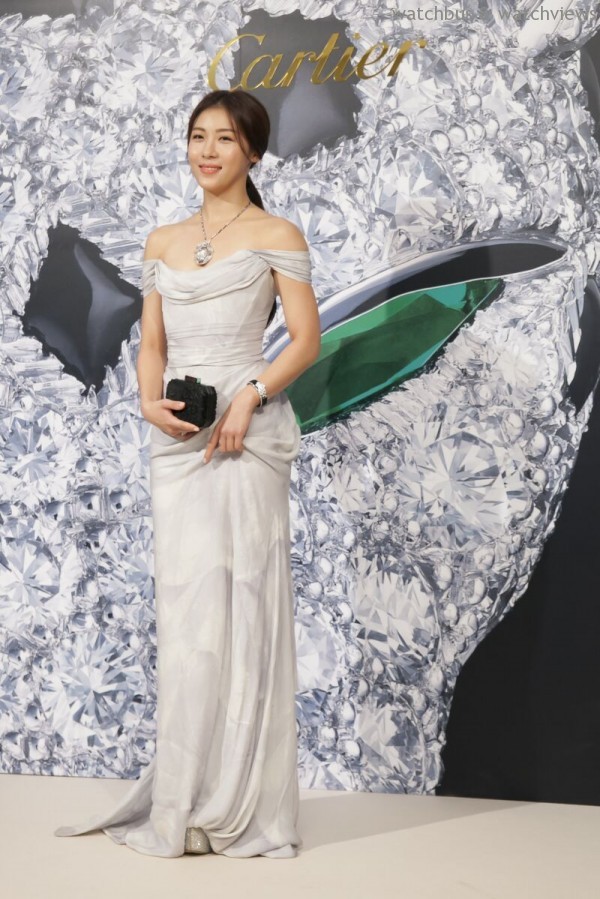 韓國女星河智苑出席卡地亞Panthere de Cartier美洲豹系列一百週年珠寶展記者會