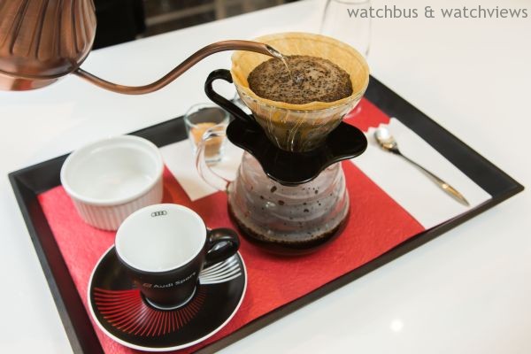 Audi Café特別以Audi頂級性能超跑R8及旗艦房車A8為靈感，打造專屬特調咖啡。
