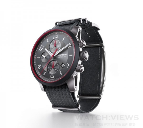 萬寶龍預計將於2015年6月正式上市可選配於全新TimeWalker系列都會極速計時腕錶的電子錶帶，為旗下頂級腕錶注入科技新面貌。