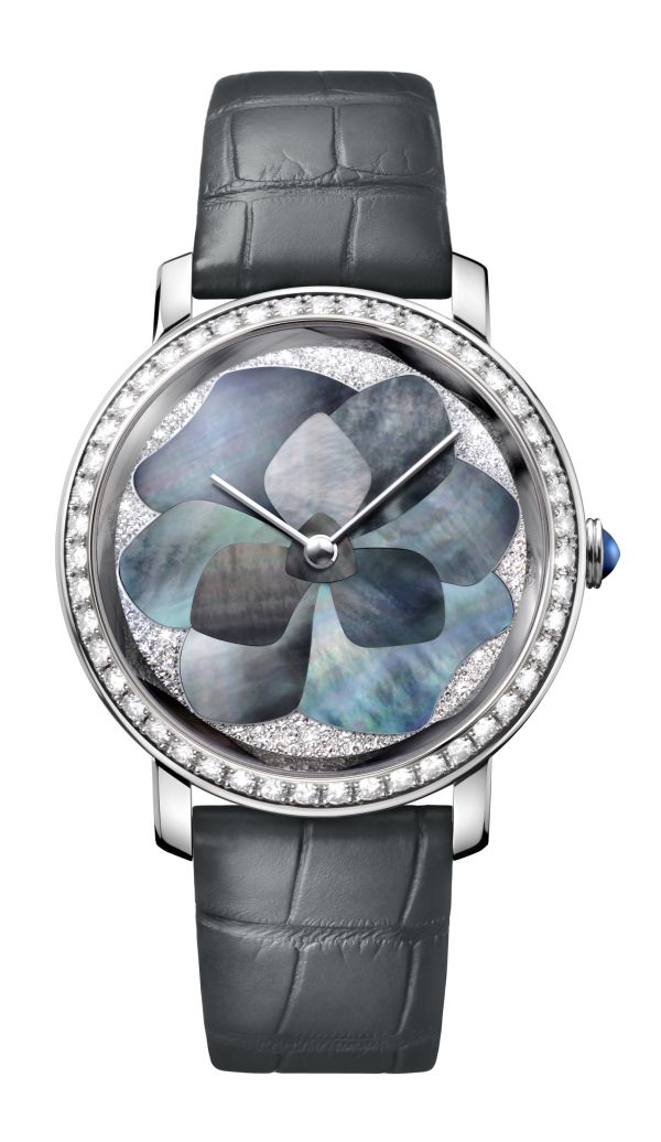 EPURE  Fleur du Jour 藝術系列 日曜之花腕錶 (灰)，NTD 2,710,000。
