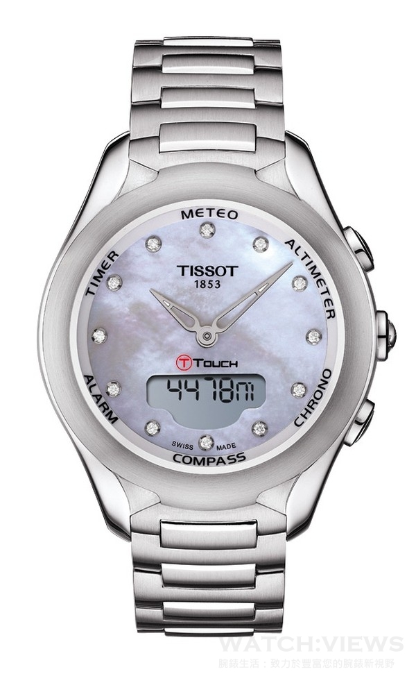 天梭表TISSOT T-Touch Lady Solar太陽能觸控腕錶，建議售價NT$ 42,200。