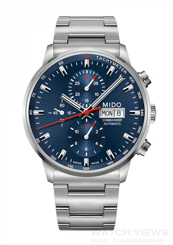 Commander Chronograph Caliber 60香榭系列60小時計時腕錶，型號M016.414.11.041.00，建議售價NTD63,200。