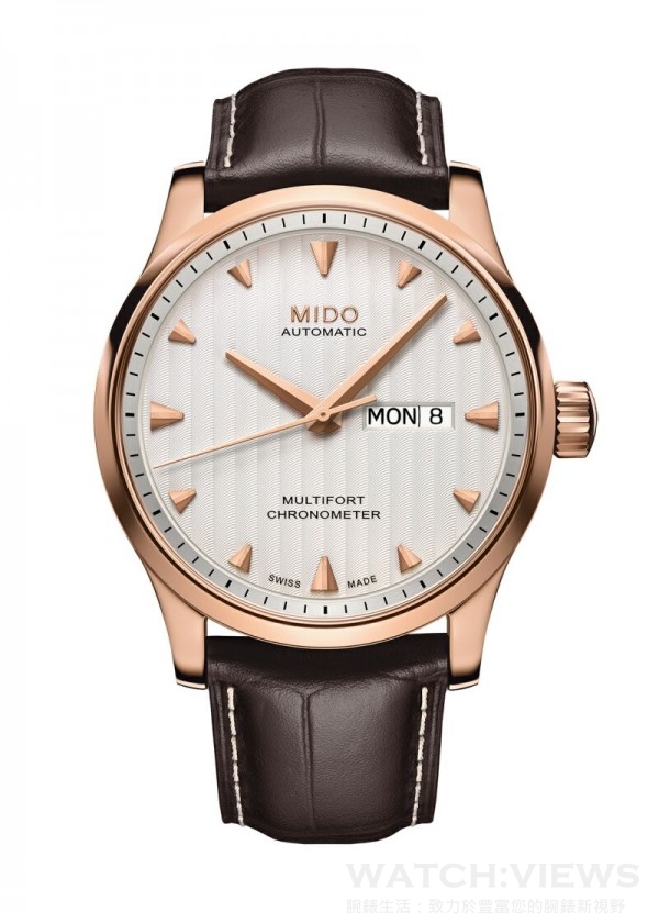 Multifort Caliber 80 Chronometer先鋒系列80小時天文台認證男仕腕錶，型號M005.431.36.031.00 ，建議售價NTD37,900。