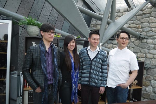 「THE Lan CASA蘭舍」團隊陳柏霖（左起）、林施、，陳韋廷和李奕瑋，年紀輕輕卻很有想法與行動力。