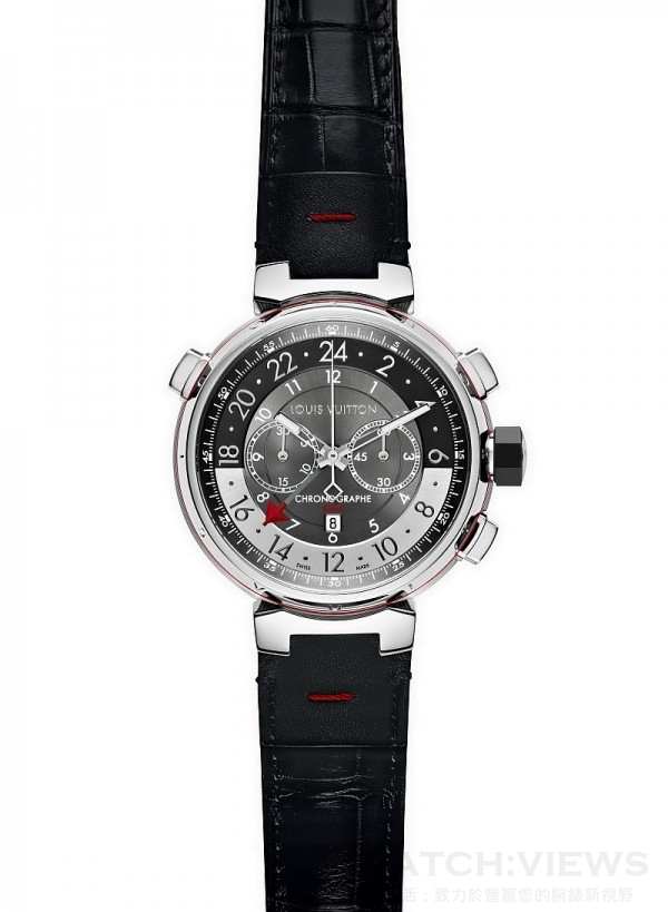 Tambour Graphite Chronographe GMT，歐元建議售價約6,200。