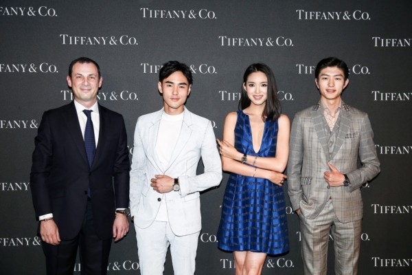 Tiffany大中華區總裁樂康先生偕同阮經天、金大川與張梓琳出席Tiffany CT60腕錶發佈派對