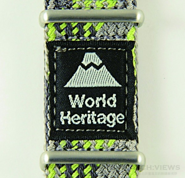 錶帶點綴世界遺產標誌