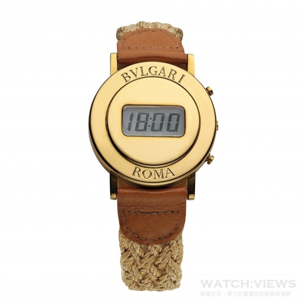1975年，寶格麗第一款圓形Bulgari Roma電子腕錶