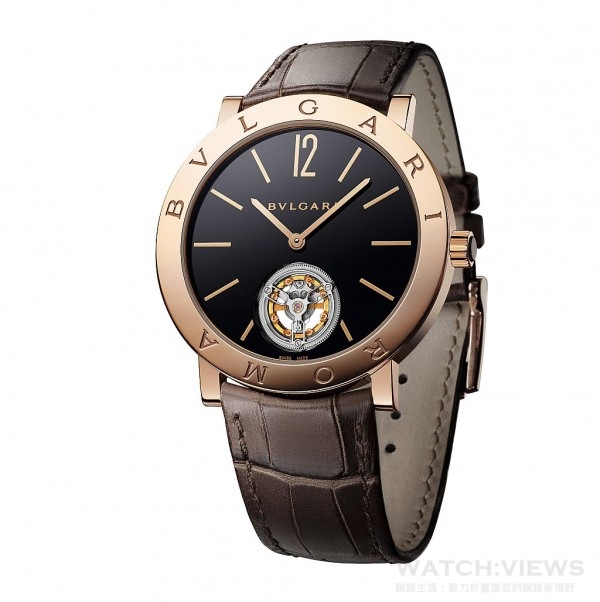 寶格麗Bulgari Roma Finissimo超薄陀飛輪腕錶，約新台幣3,828,000元。