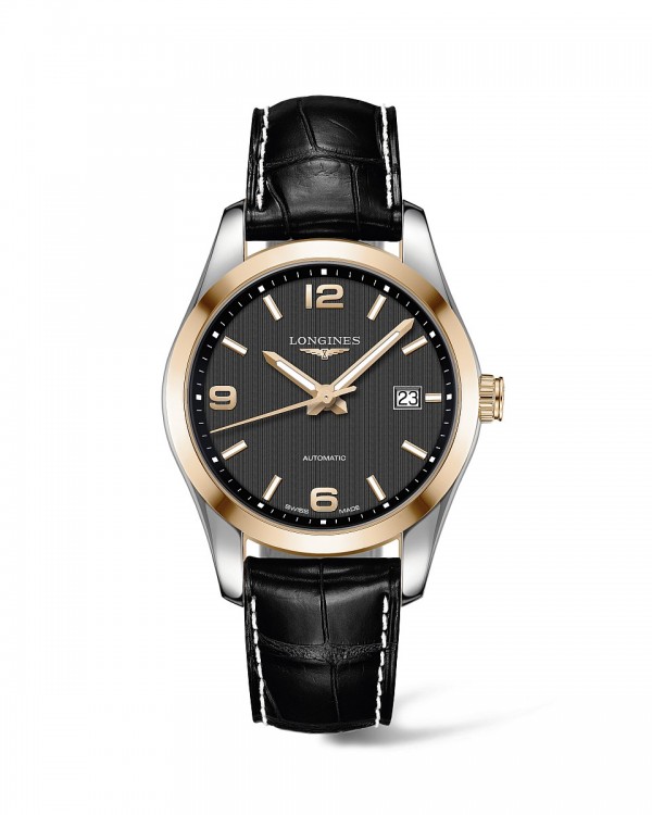 浪琴表征服者經典系列腕錶(L2.785.5.56.3)，建議售價NT$96,800。