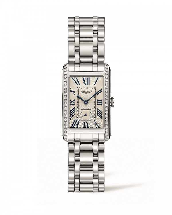 浪琴表新多情系列鑲鑽腕錶(L5.512.0.71.6)，建議售價NT$121,000。