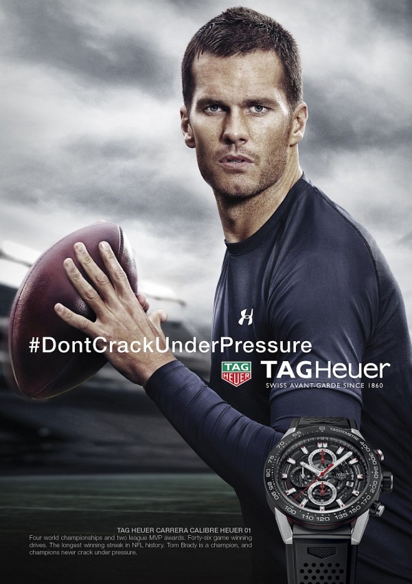 TAG Heuer泰格豪雅與新品牌大使Tom Brady共同發表Heuer 01錶款