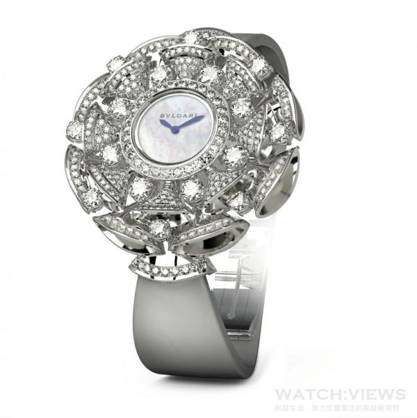 BVLGARI Diva 鑲鑽腕錶，建議售價NTD2,267,000。
