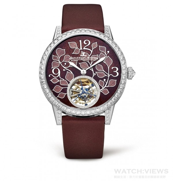 積家Rendez-Vous Ivy Tourbillon約會系列常春藤陀飛輪腕錶，Q34134E3，建議售價NT$3,800,000。