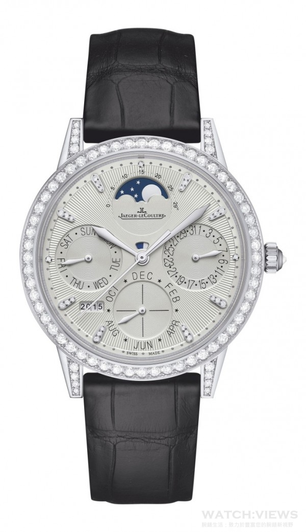 積家Rendez-Vous Perpetual Calendar約會系列萬年曆腕錶，Q3493420，建議售價NT$1,560,000。