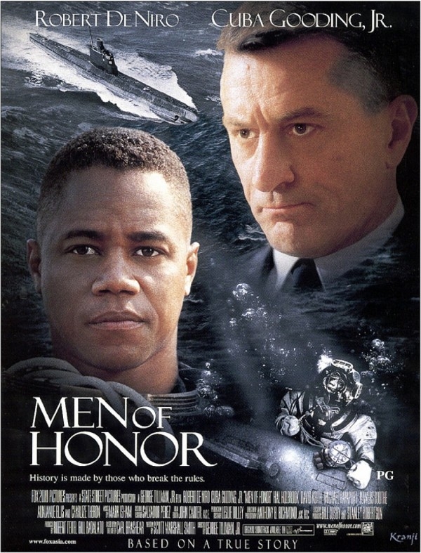《怒海潛將》，2000年上映的美國電影，由小喬治·提爾曼執導、勞勃·狄尼洛、小古巴·古丁主演，劇情根據美國海軍第一位非洲裔潛水士官長卡爾·布拉西爾的真實故事改編。