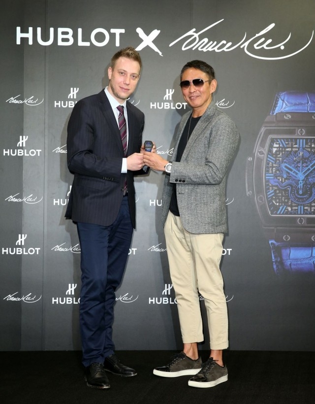 Hublot 大中華總經理Loic Biver 與鈕承澤導演共同呈獻李小龍紀念腕錶