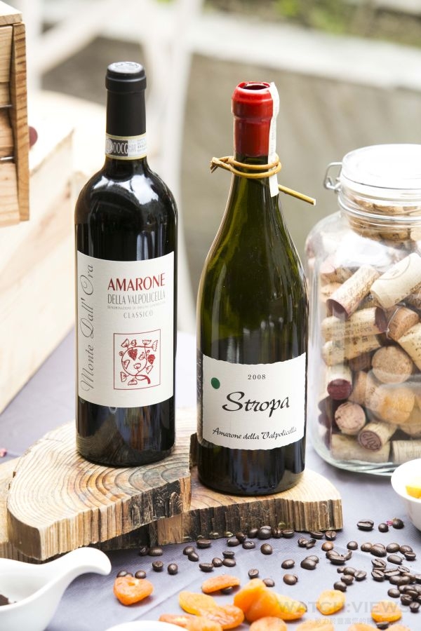 Monte Dall' Ora酒莊推薦酒款 - Amarone della Valpolicella Classico 2010（左）、Stropa 2008（右）。