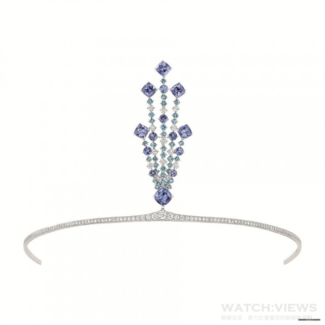 Josephine 白金鑽石項鍊，建議售價 NTD1,229,000。