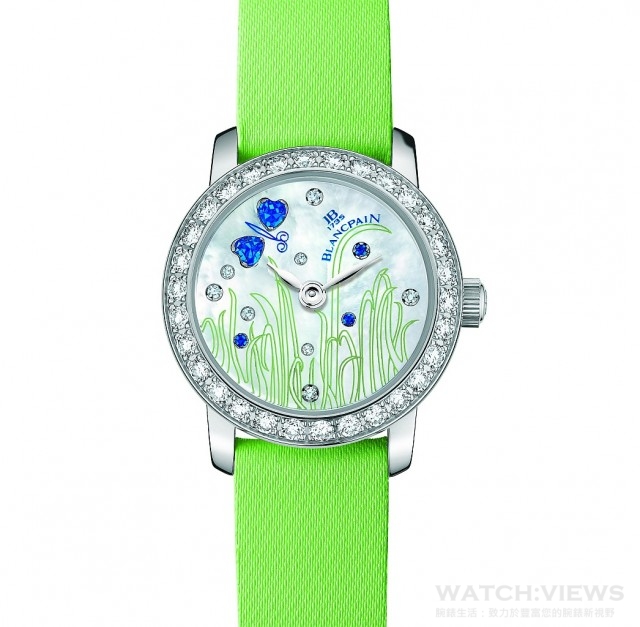 Lady Bird 鳶尾花腕錶，型號0062-1954F-52A，建議售價NTD$651,000。