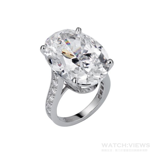 卡地亞頂級珠寶1895系列鑽石戒指，參考價格約NT$ 264,000,000。