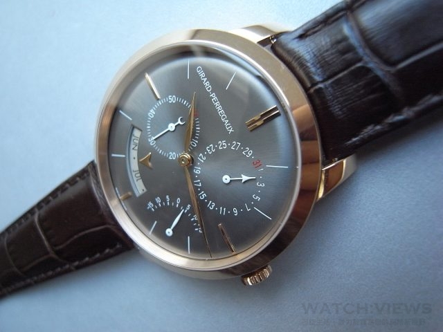 GP 1966時間等式年曆腕錶，是少見同時結合時間等式與年曆兩項功能放在一起的錶款，功能強大。