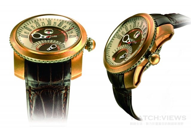 設計鬼才Gérald Genta大師在1988年推出第一款以青銅打造的Gefica腕錶