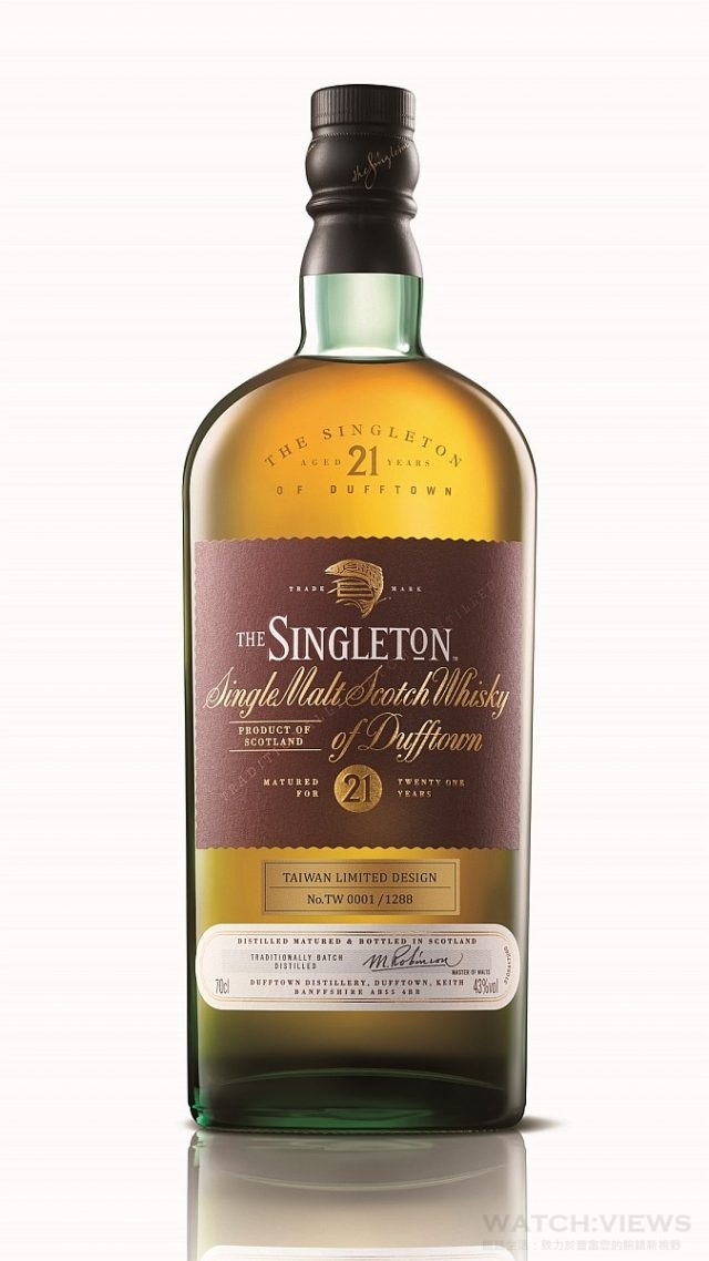 蘇格登限量21年單一麥芽威士忌，售價NT$6,500。