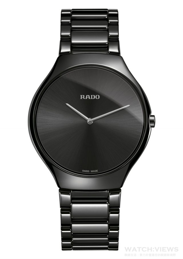 雷達表True Thinline真我超薄系列黑色高科技陶瓷腕錶 R27741182 建議售價NTD68,100